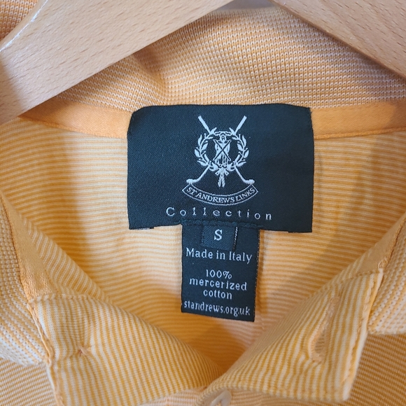 (737) St. Andrew's Links Men's Polo, Size: S Color: Orange - Picture 3 of 4